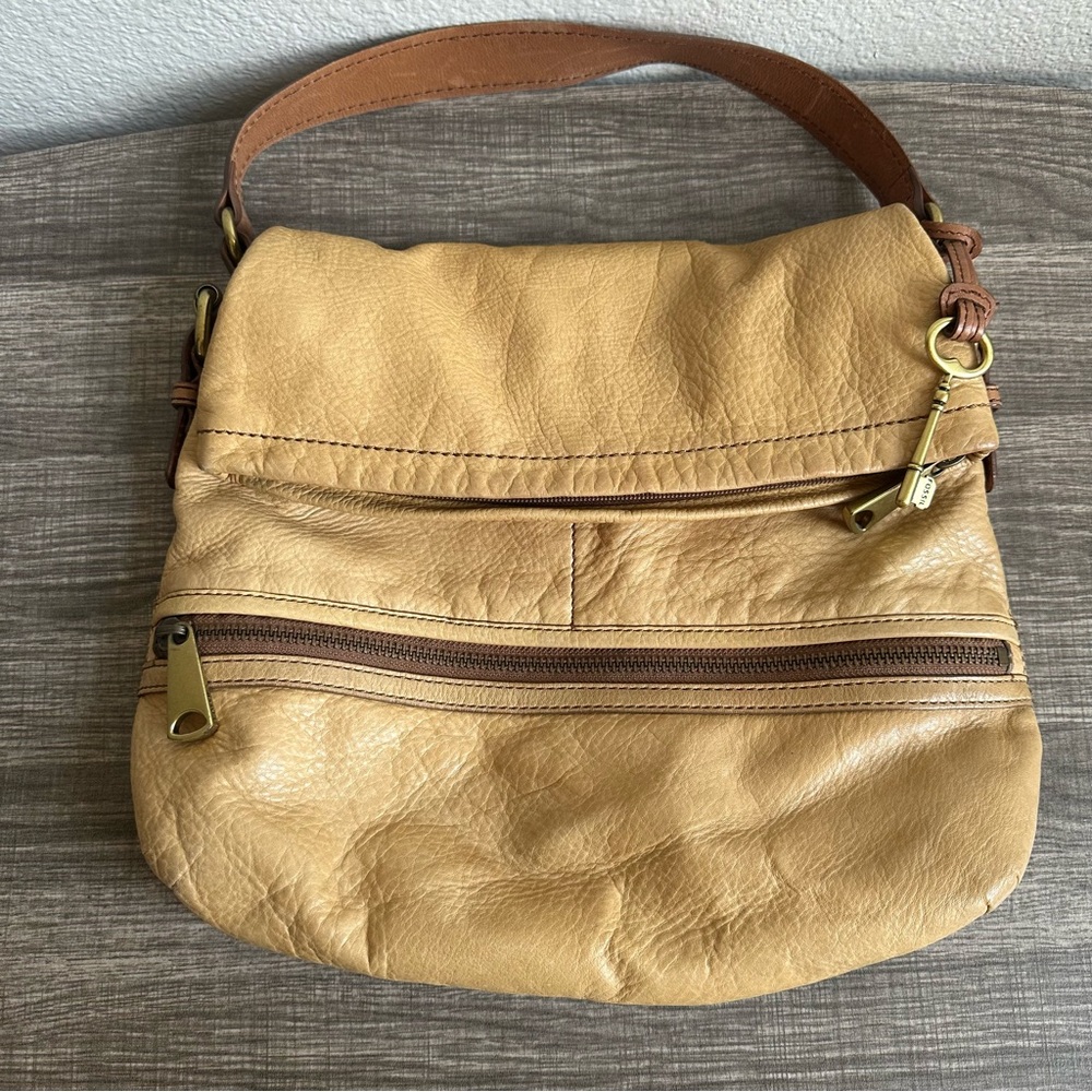 Fossil Leather Shoulder Bag Purse